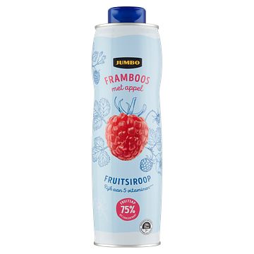 Foto van Jumbo fruitsiroop framboos met appel 750ml