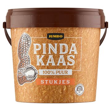 Foto van Jumbo 100% pindakaas met stukjes pinda 1kg