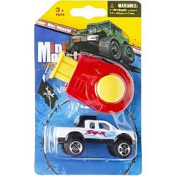 Foto van Lg-imports monstertruck mini monster jongens 8 cm wit 2-delig