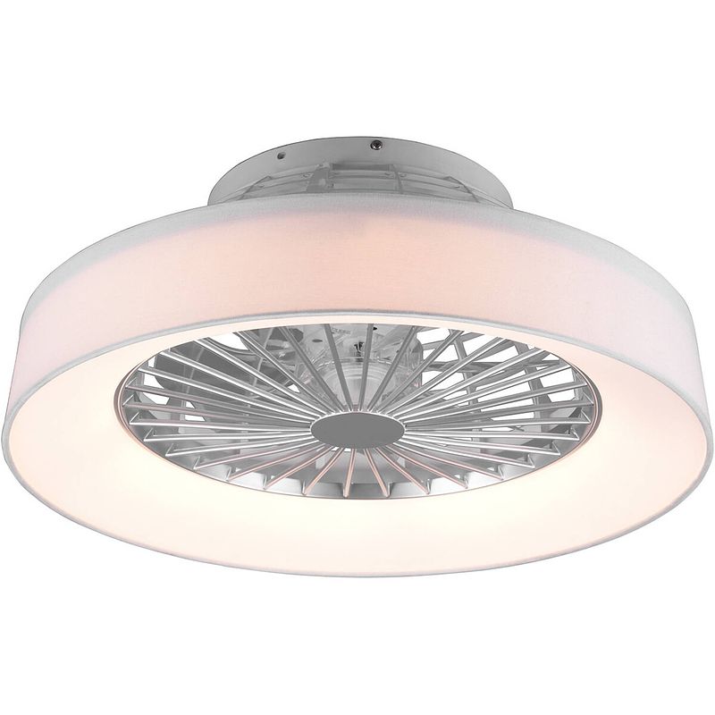 Foto van Led plafondlamp met ventilator - plafondventilator - trion farali - 30w - aanpasbare kleur - afstandsbediening - dimbaar