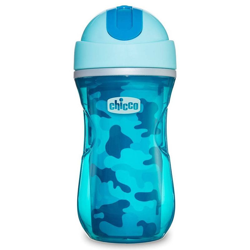 Foto van Chicco drinkbeker legerprint junior 266 ml blauw