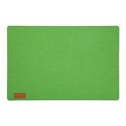 Foto van Rechthoekige placemat met ronde hoeken polyester groen 30 x 45 cm - placemats