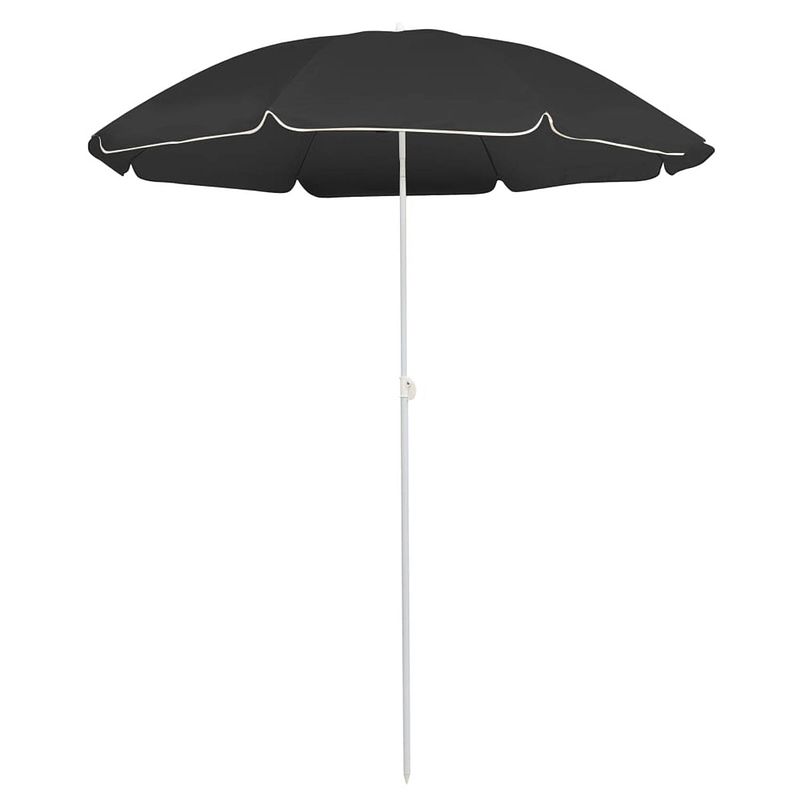 Foto van Vidaxl parasol met stalen paal 180 cm antracietkleurig