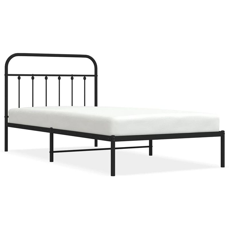 Foto van The living store bedframe classic - metaal - 207x112x100 cm - robuuste constructie