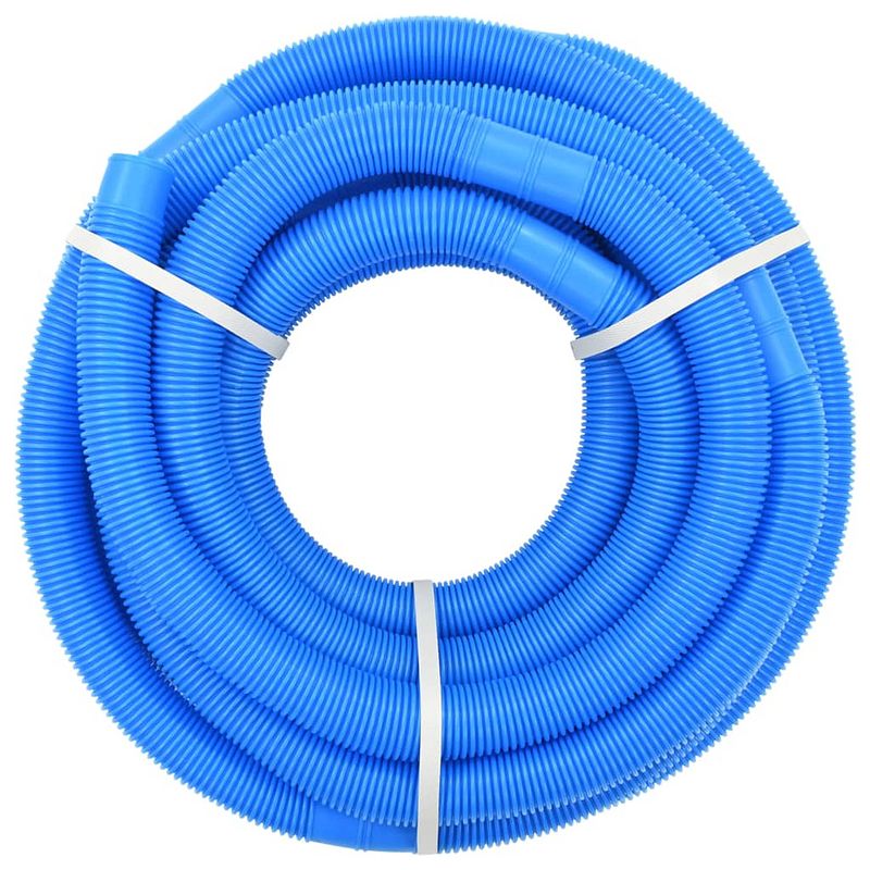 Foto van The living store zwembadslang ldpe - 15 m - 38 mm - blauw