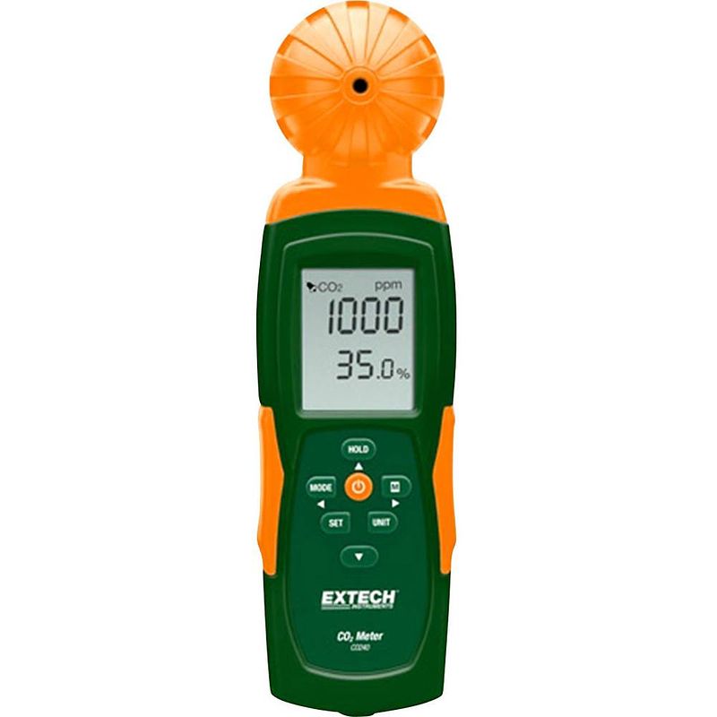 Foto van Extech co240 kooldioxidemeter 0 - 9999 ppm met temperatuurmeting, met usb-interface, met datalogger