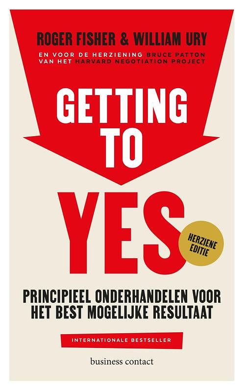 Foto van Getting to yes - bruce patton, roger fisher, william ury - paperback (9789047016854)