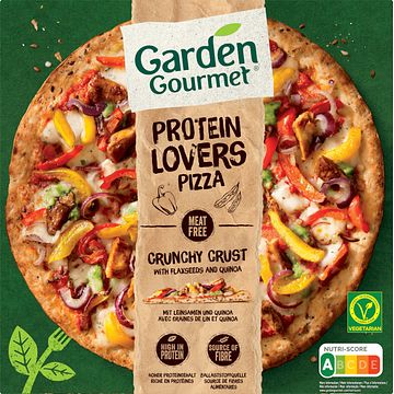 Foto van Garden gourmet protein lovers pizza kip vegetarisch 435g bij jumbo