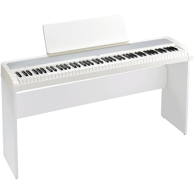 Foto van Korg b2-wh digitale piano wit + onderstel