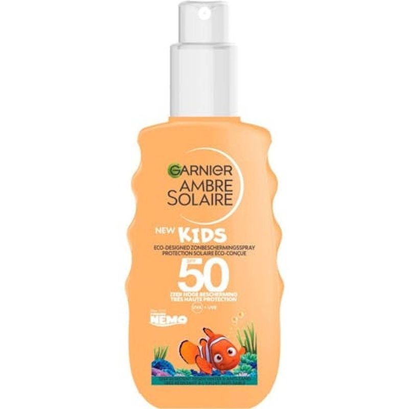 Foto van Garnier ambre solaire - kids finding nemo disney zonnespray spf 50 - 150 ml