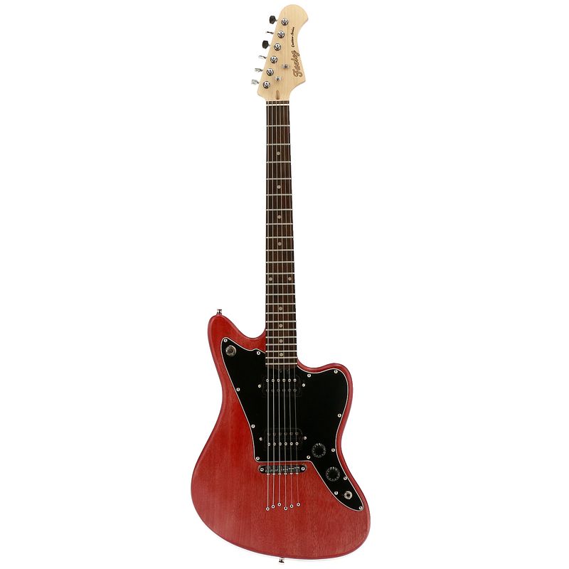 Foto van Fazley outlaw series maverick basic hh red elektrische gitaar met gigbag