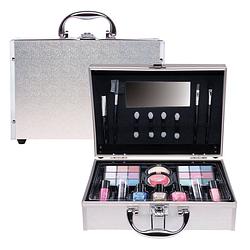 Foto van Casuelle make-up koffer shiny silver 41-delig
