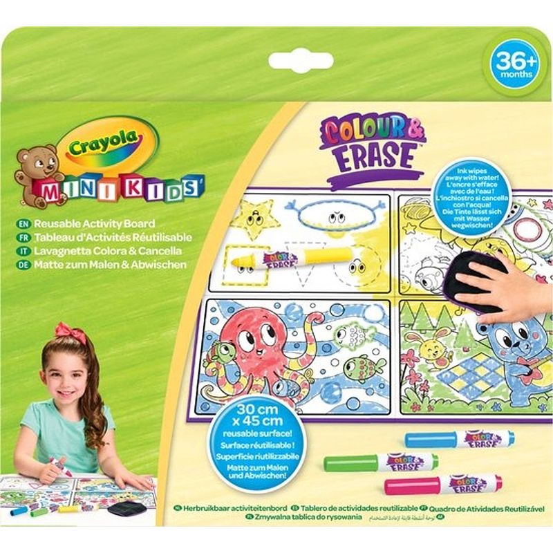 Foto van Crayola mini kids color & erase activiteitenbord