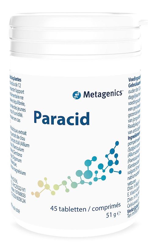 Foto van Metagenics paracid tabletten