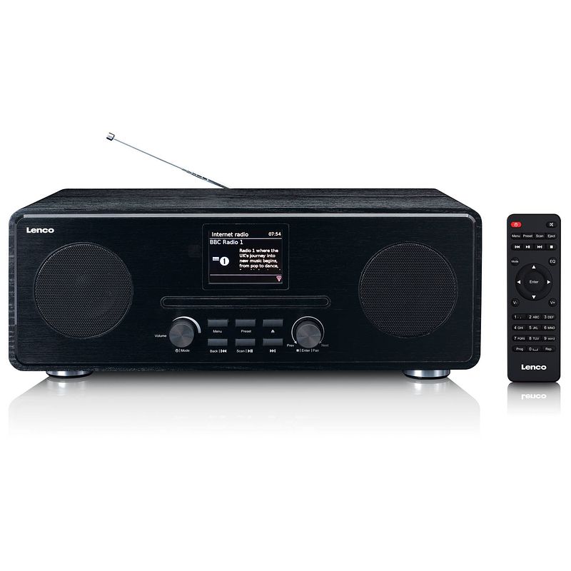 Foto van Internet / dab+ fm radio met cd-speler en bluetooth® lenco dir-261bk zwart