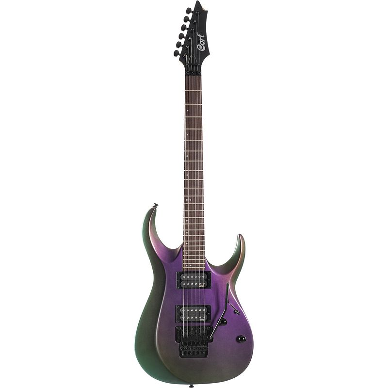 Foto van Cort x300 flip purple elektrische gitaar met pearlescent afwerking