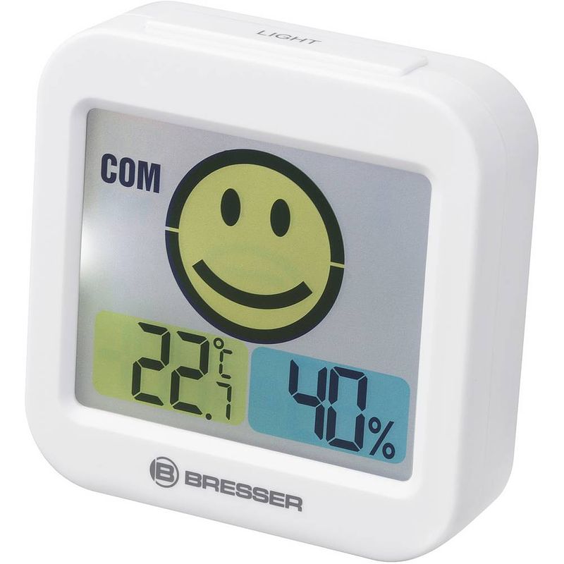 Foto van Bresser optik temeo smile thermo- en hygrometer wit