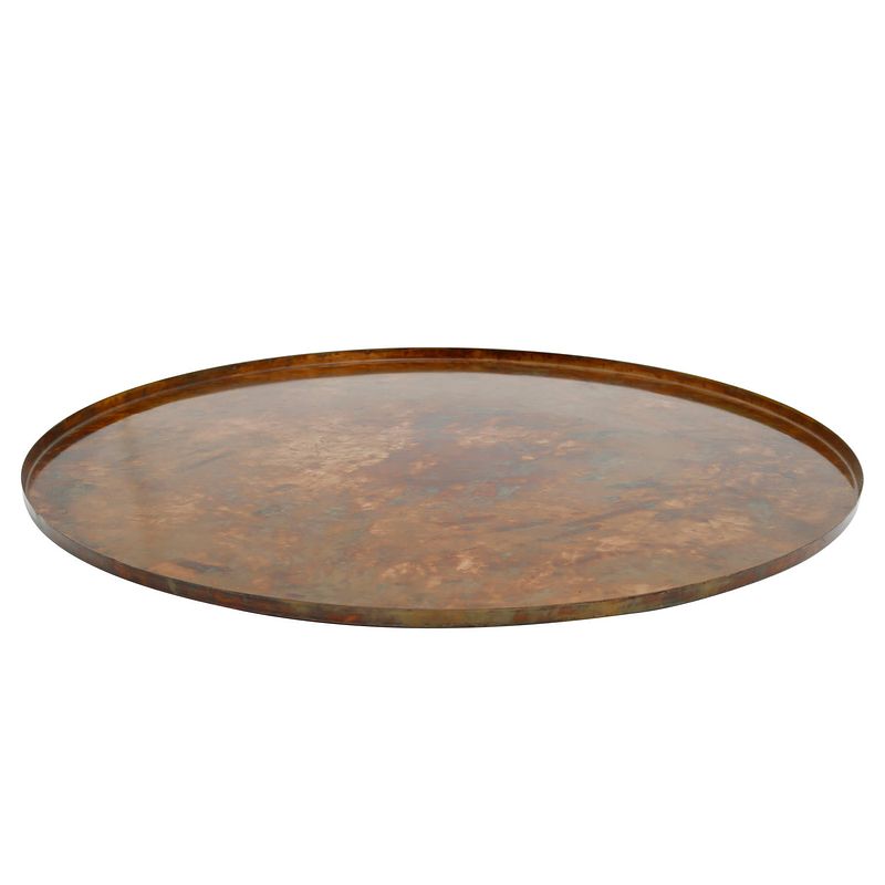 Foto van Ptmd cars copper antique iron tray round m