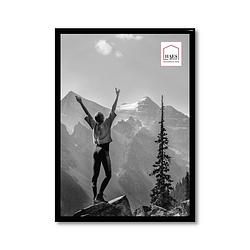 Foto van Haes deco - kunststof fotolijst a4 / 21x29,7 zwart easy frame - ef11b