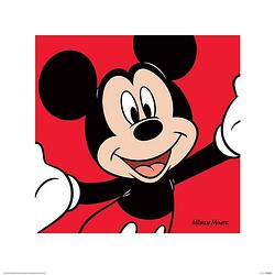 Foto van Pyramid mickey mouse red kunstdruk 40x40cm