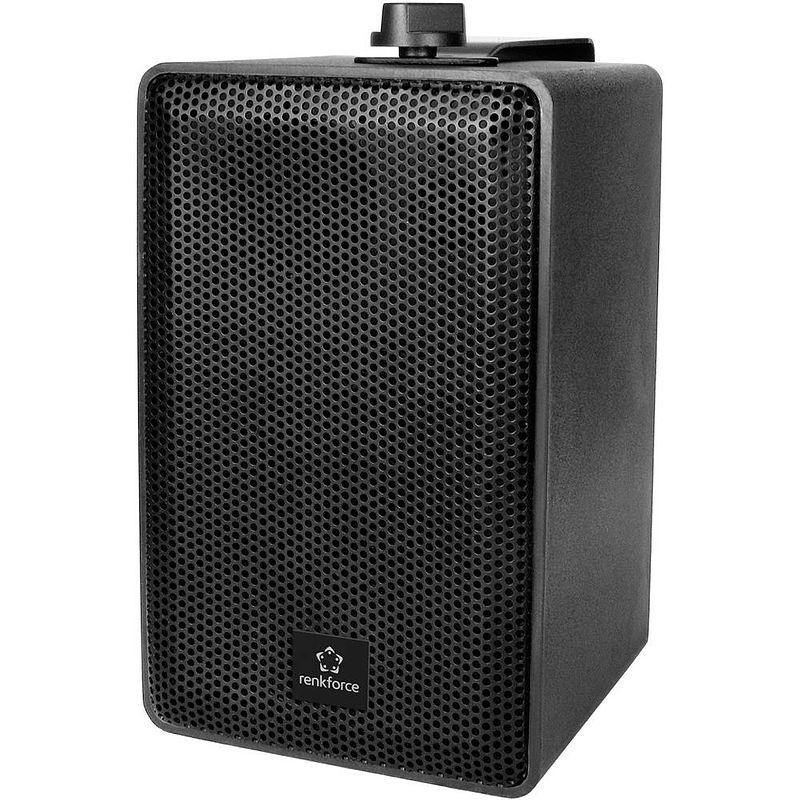 Foto van Renkforce rl100w bk boekenplank speaker zwart 100 w 90 hz - 20000 hz 1 paar