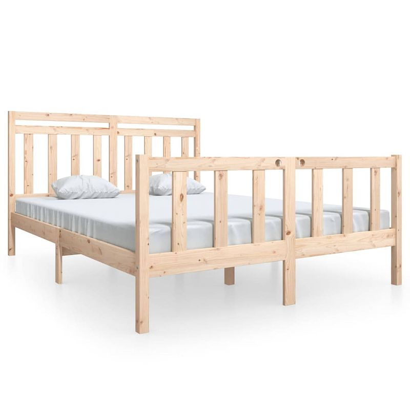 Foto van Vidaxl bedframe massief hout 160x200 cm