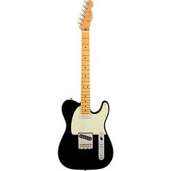 Foto van Fender american professional ii telecaster mn black elektrische gitaar met koffer
