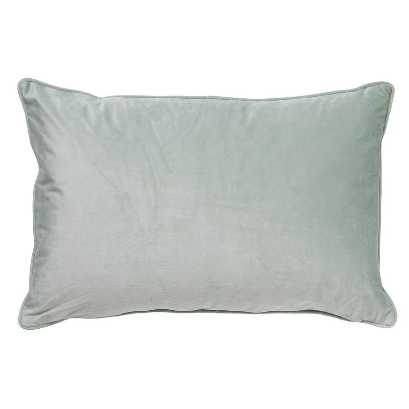 Foto van Dutch decor finn - kussenhoes velvet jadeite 40x60 cm - groen - groen