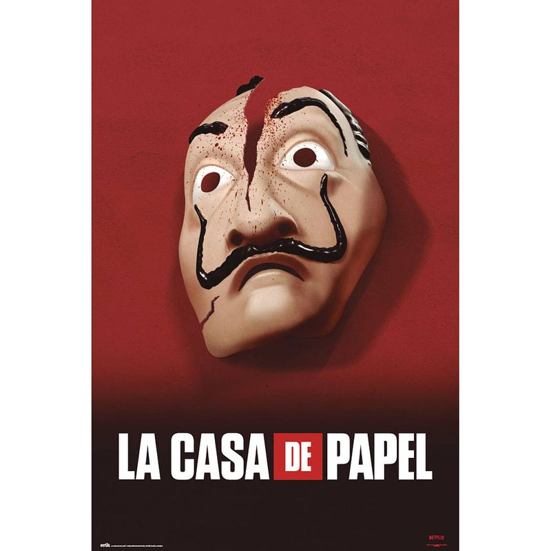 Foto van Grupo erik la casa de papel mascara poster 61x91,5cm