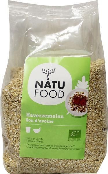 Foto van Natufood zuivere haverzemelen 400gr