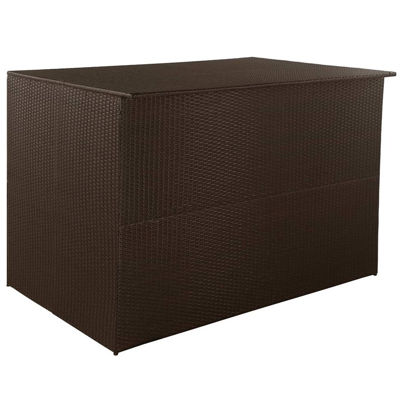 Foto van Vidaxl tuinbox 150x100x100 cm poly rattan bruin