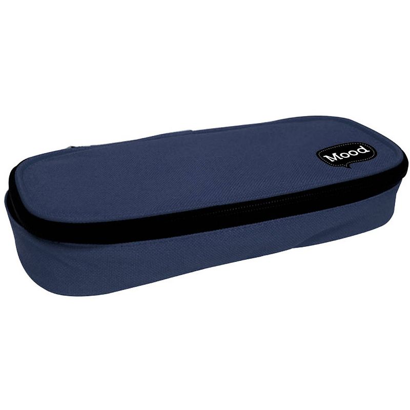 Foto van Mood etui victory junior 22 x 10 cm canvas donkerblauw/zwart