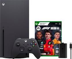 Foto van Xbox series x + f1 23 + play & charge kit