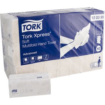 Foto van Tork xpress zachte multifold handdoek 21 x 136 stuks - h2 120399 bij jumbo