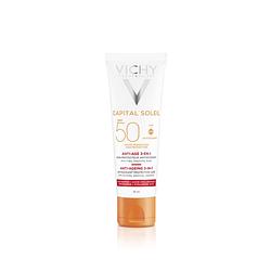 Foto van Vichy capital soleil anti-age 3-in-1 zonnebrand spf50