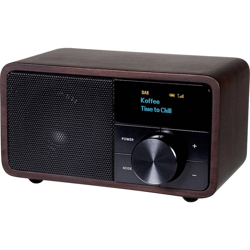 Foto van Kathrein dab+ 1 mini tafelradio dab+, vhf (fm) dab+, fm, bluetooth hout (donker)