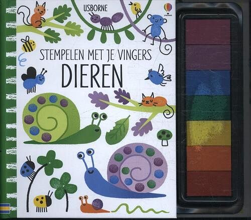 Foto van Stempelen met je vingers - dieren - hardcover (9781474935319)