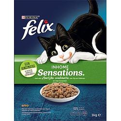 Foto van Felix® inhome sensations kattenvoer met kip en kalkoen en met groenten 1000g bij jumbo