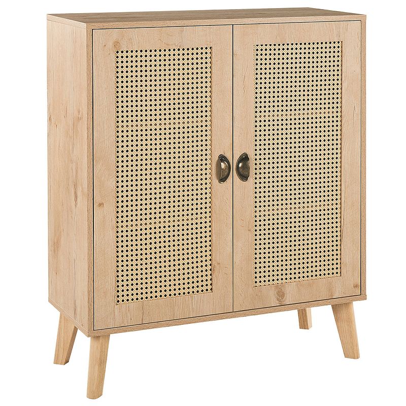 Foto van Beliani parton - sideboard-lichte houtkleur-mdf