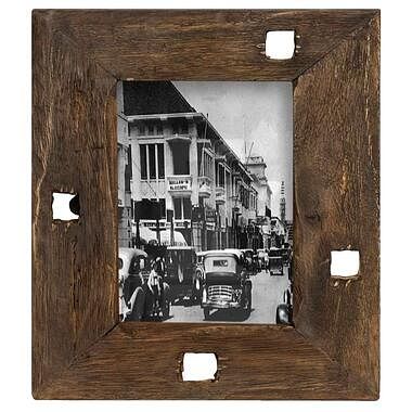 Foto van Fotolijst hein - recycled hout - 29x26x2 cm - leen bakker