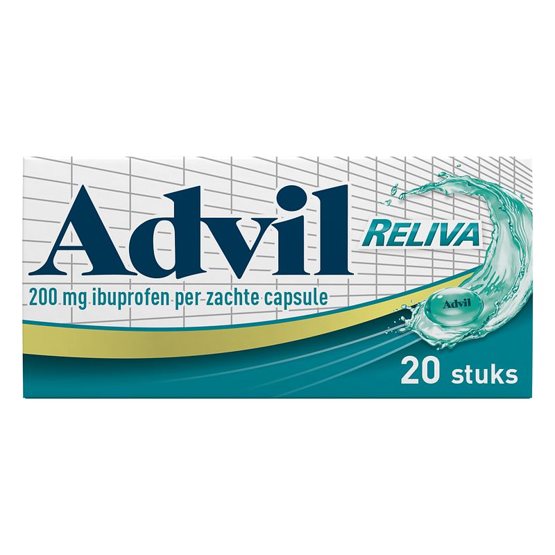 Foto van Advil reliva liquid-caps 200 mg voor pijn en koorts