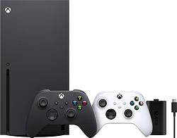 Foto van Xbox series x + microsoft xbox controller wit + play & charge kit