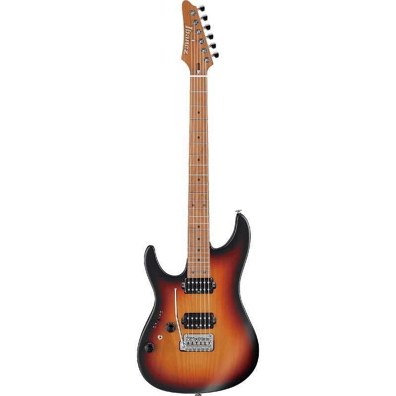 Foto van Ibanez prestige az2402l-tff tri fade burst flat linkshandige elektrische gitaar