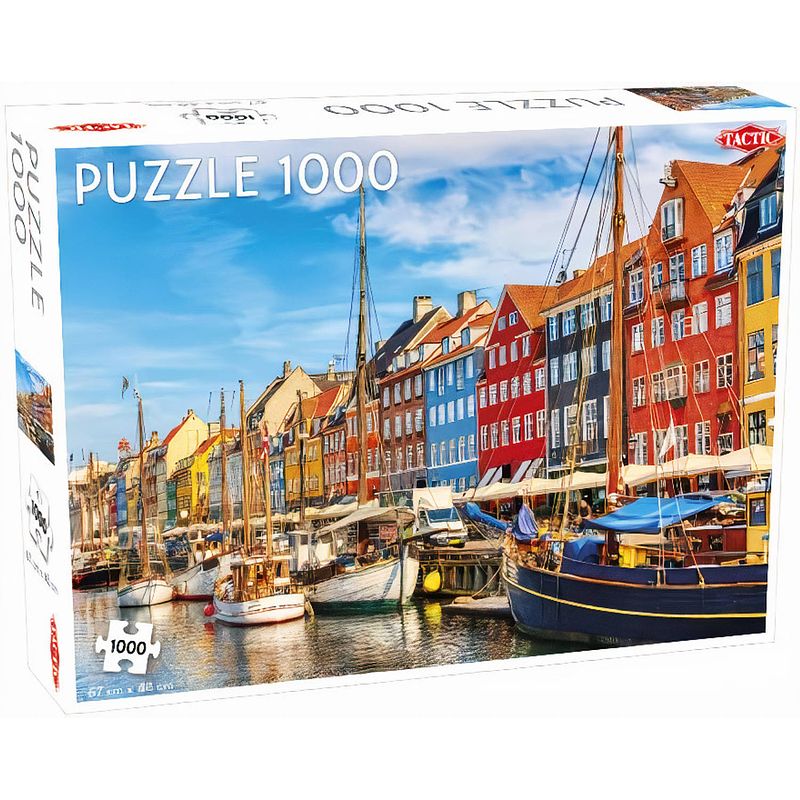 Foto van Tactic legpuzzel nothern stars nyhavn 67 cm karton 1000 stukjes