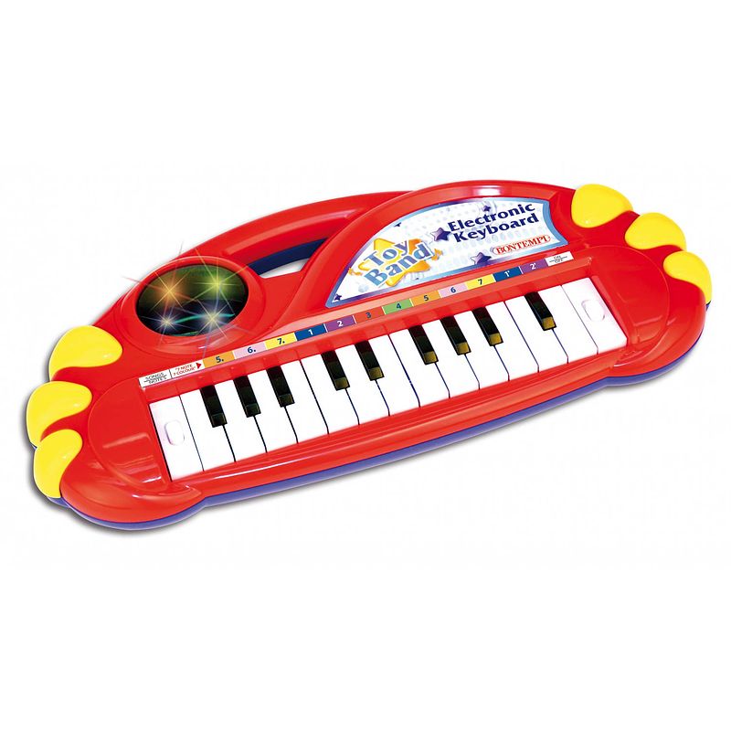 Foto van Bontempi keyboard elektrisch rood