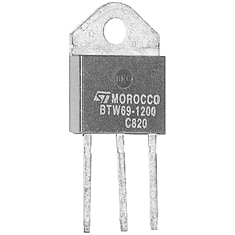 Foto van Stmicroelectronics btw69-200rg thyristor (scr) top-3 200 v 50 a tube