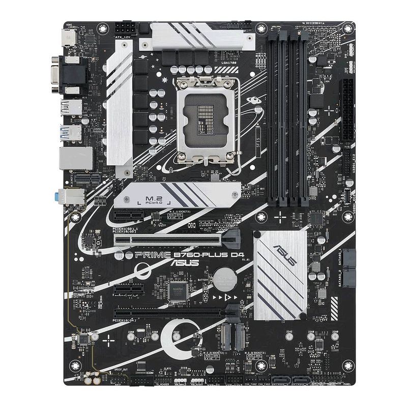 Foto van Asus prime b760-plus d4 moederbord socket intel 1700 vormfactor atx moederbord chipset intel® b760