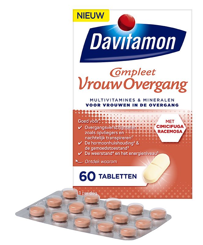 Foto van Davitamon compleet vrouw overgang tabletten