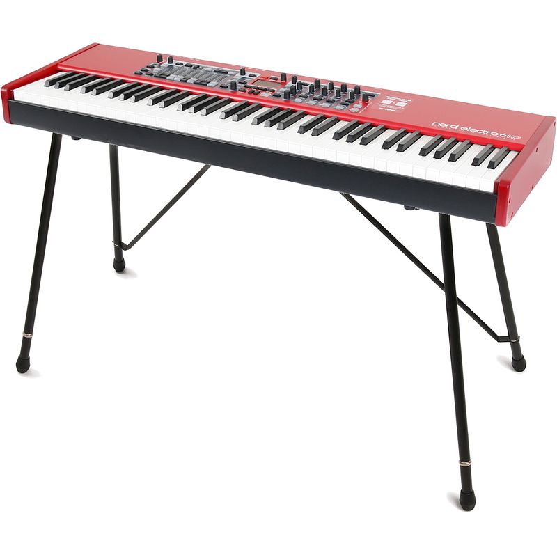 Foto van Clavia nord electro 6 hp stage keyboard + onderstel