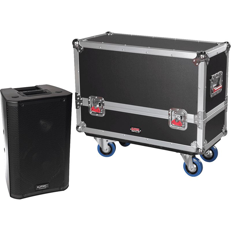 Foto van Gator cases g-tourspkr-2k8 houten flightcase voor 2 qsc k8 speakers